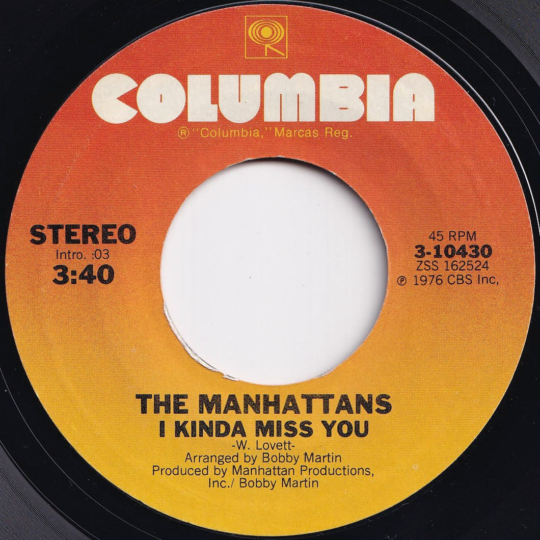 Manhattans - I Kinda Miss You / Gypsy Man (7 inch Record / Used)