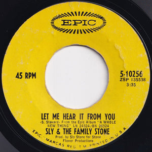 Sly & The Family Stone - Dance To The Music / Let Me Hear It From You (7 inch Record / Used)