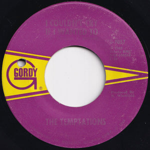 Temptations - (I Know) I'm Losing You / I Couldn't Cry If I Wanted To (7 inch Record / Used)