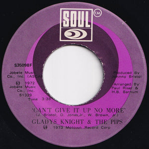 Gladys Knight And The Pips - Neither One Of Us (Wants To Be The First To Say Goodbye) / Can't Give It Up No More (7 inch Record / Used)