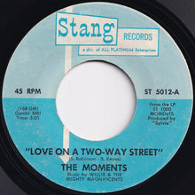 画像をギャラリービューアに読み込む, Moments - Love On A Two-Way Street / I Won&#39;t Do Anything (7 inch Record / Used)
