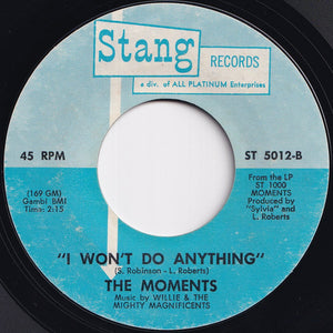 Moments - Love On A Two-Way Street / I Won't Do Anything (7 inch Record / Used)