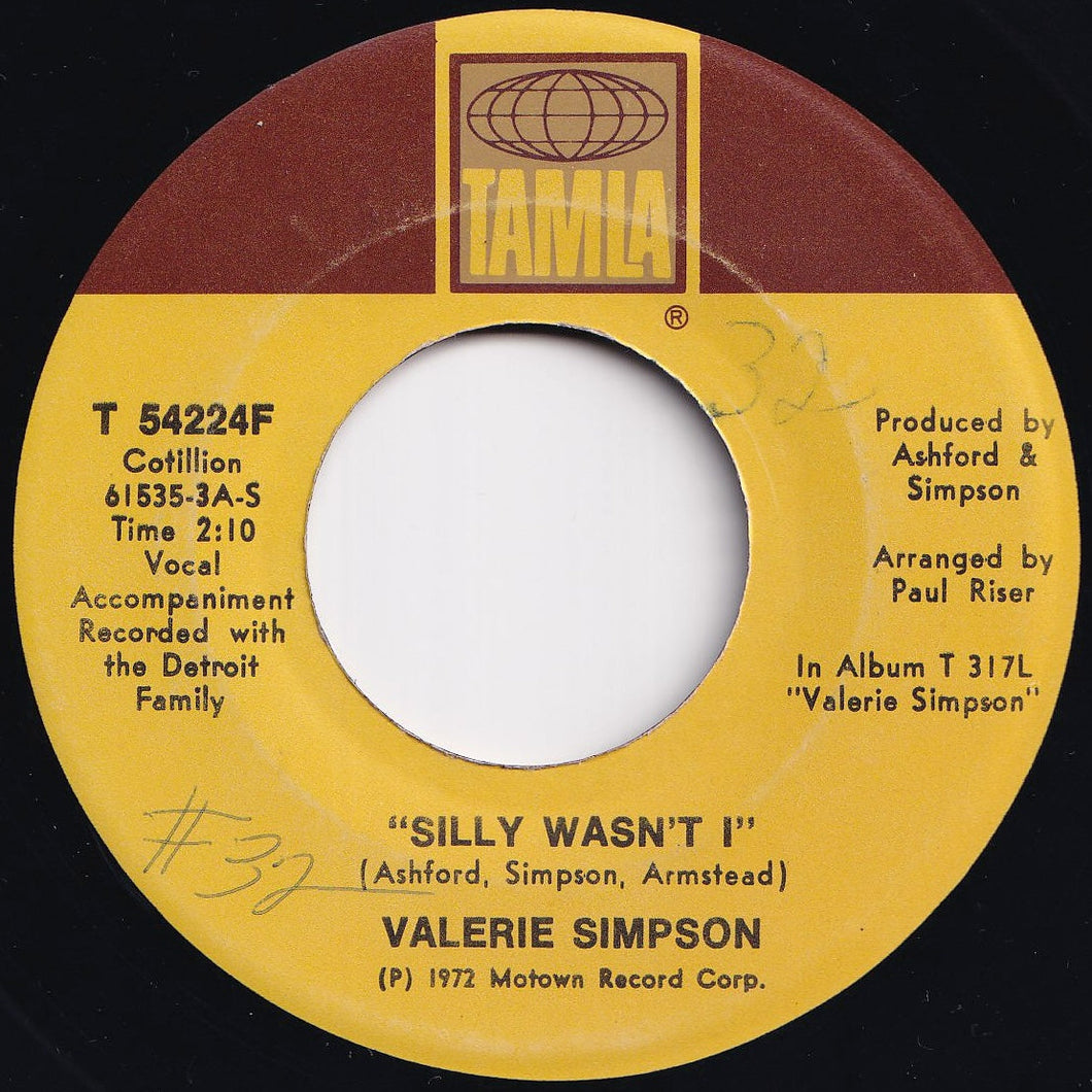 Valerie Simpson - Silly Wasn't I / I Believe I'm Gonna Take This Ride (7 inch Record / Used)