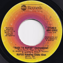 画像をギャラリービューアに読み込む, Rufus Featuring Chaka Khan - You Got The Love / Rags To Rufus (Instrumental) (7 inch Record / Used)
