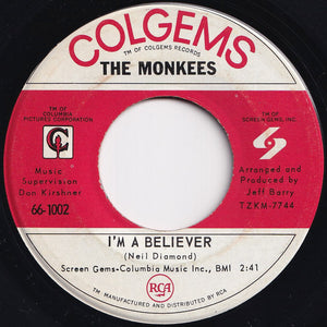 Monkees - I'm A Believer / (I'm Not Your) Stepping Stone (7 inch Record / Used)