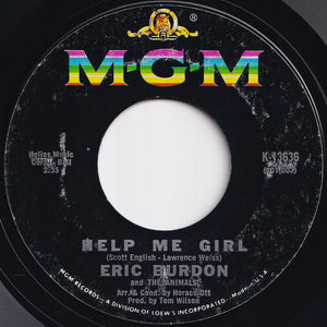 Eric Burdon And The Animals - Help Me Girl / That Ain't Where It's At (7 inch Record / Used)