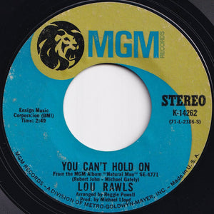 Lou Rawls - A Natural Man / You Can't Hold On (7 inch Record / Used)