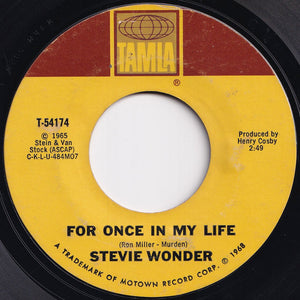 Stevie Wonder - For Once In My Life / Angie Girl (7 inch Record / Used)