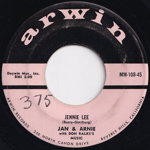 Jan & Arnie - Jennie Lee / Gotta Getta Date (7 inch Record / Used)