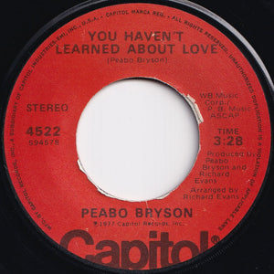 Peabo Bryson - Reaching For The Sky / You Haven't Learned About Love (7 inch Record / Used)