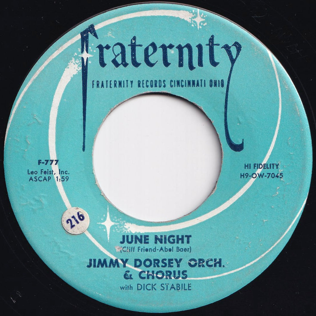 Jimmy Dorsey Orch. - June Night / Jay-Dee's Boogie Woogie (7 inch Record / Used)