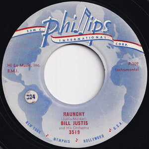 Bill Justis And His Orchestra - Raunchy / The Midnite Man (7 inch Record / Used)