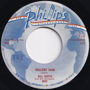 Bill Justis And His Orchestra - College Man / The Stranger (7 inch Record / Used)