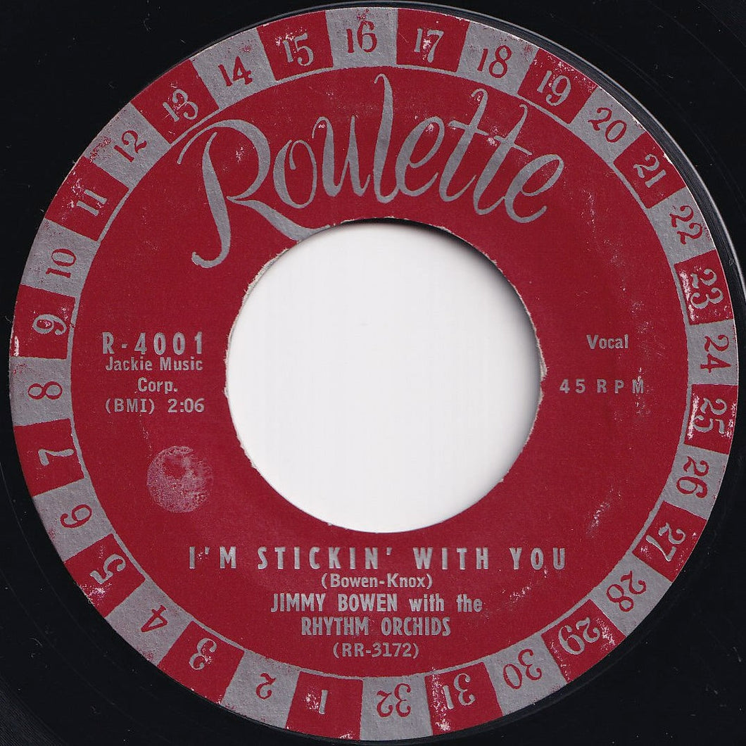 Jimmy Bowen - I'm Stickin' With You / Ever Lovin' Fingers (7 inch Record / Used)