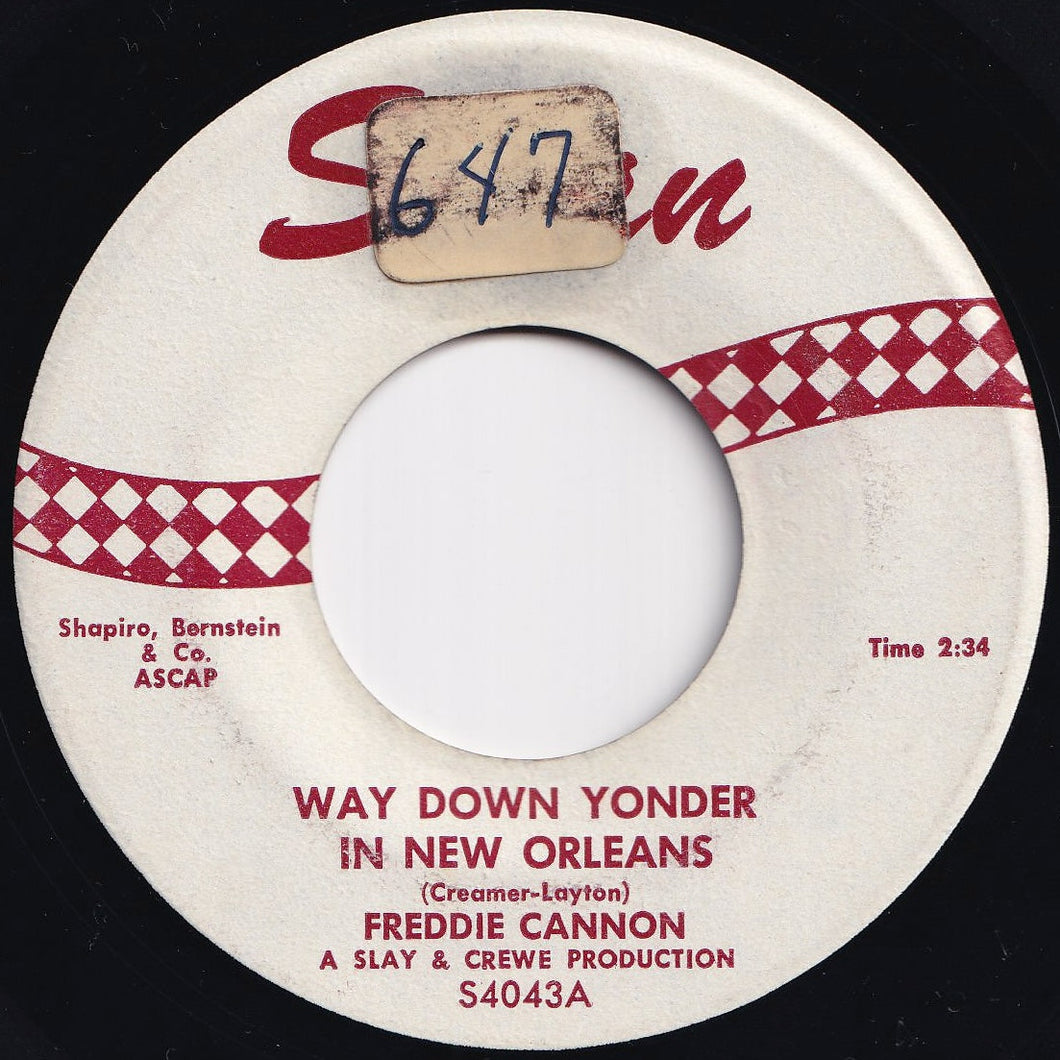 Freddy Cannon - Way Down Yonder In New Orleans / Fractured (7 inch Record / Used)