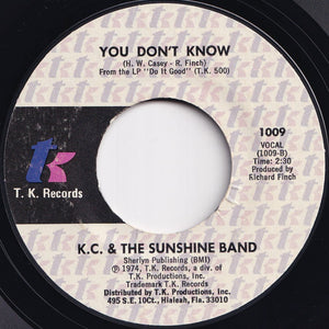 KC & The Sunshine Band - Get Down Tonight / You Don't Know (7 inch Record / Used)