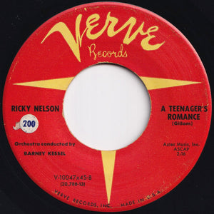 Ricky Nelson - I'm Walkin' / A Teenager's Romance (7 inch Record / Used)