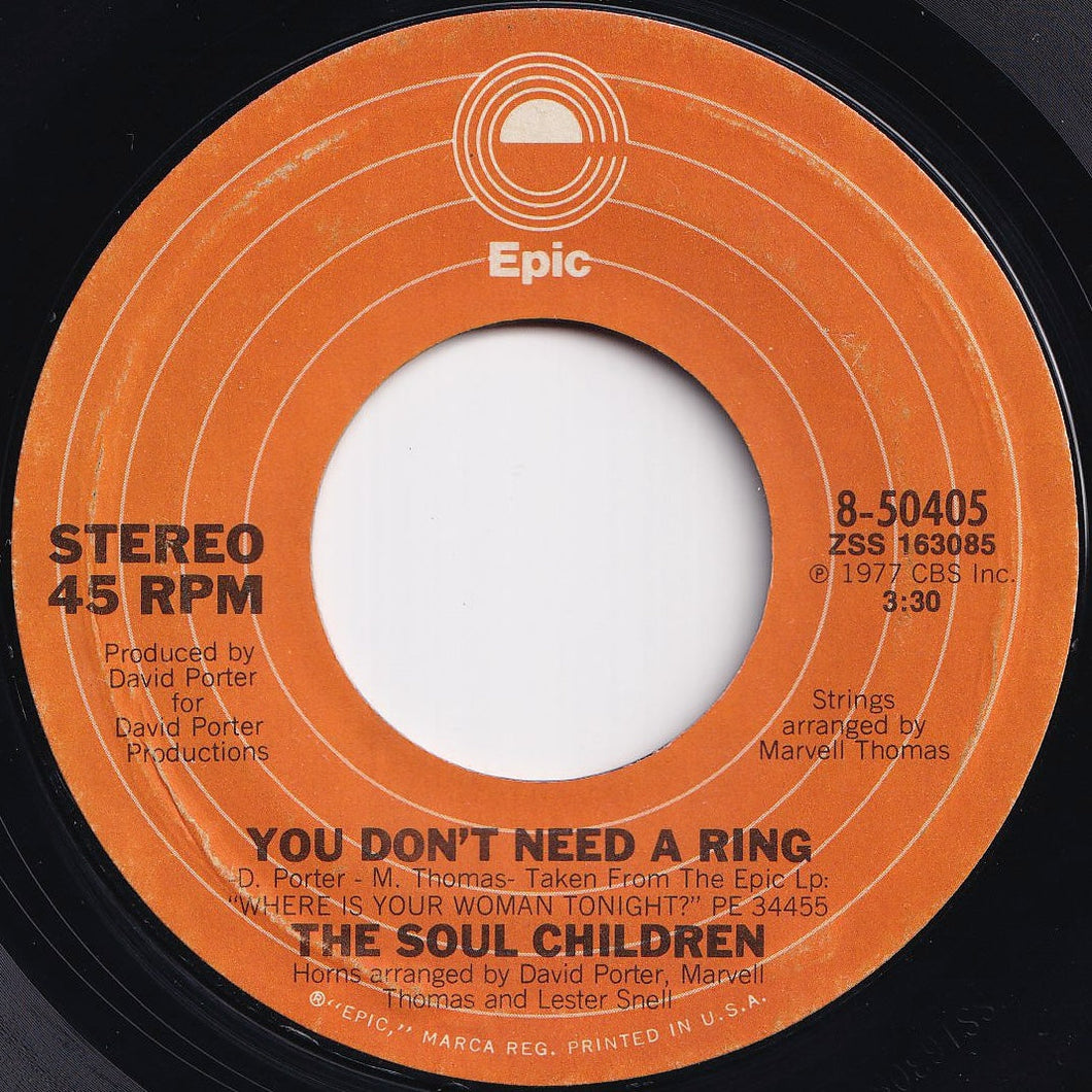 Soul Children - You Don't Need A Ring / There Always (7 inch Record / Used)