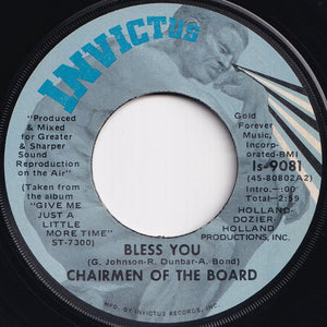 Chairmen Of The Board - Pay To The Piper / Bless You (7 inch Record / Used)