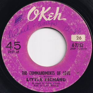 Little Richard - I Need Love / The Commandments Of Love (7 inch Record / Used)