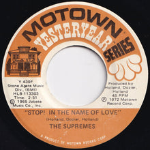 Load image into Gallery viewer, Supremes - Stop! In The Name Of Love / Back In My Arms Again (7 inch Record / Used)
