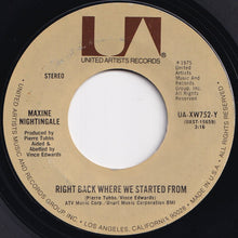 画像をギャラリービューアに読み込む, Maxine Nightingale - Right Back Where We Started From / Believe In What You Do (7 inch Record / Used)
