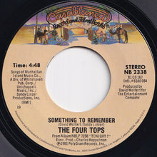 画像をギャラリービューアに読み込む, Four Tops - When She Was My Girl / Something To Remember (7 inch Record / Used)
