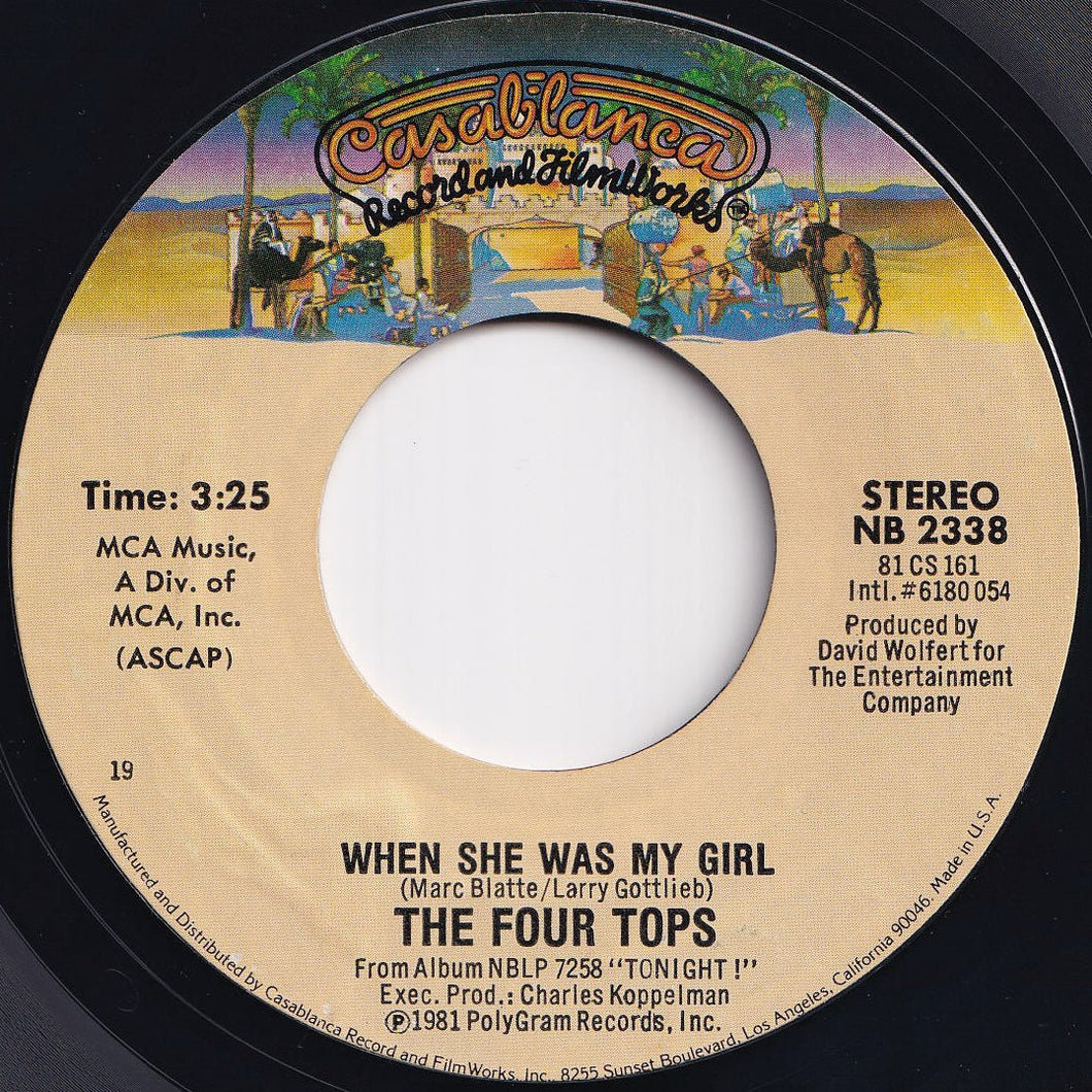 Four Tops - When She Was My Girl / Something To Remember (7 inch Record / Used)