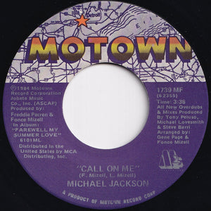 Michael Jackson - Farewell My Summer Love / Call On Me (7 inch Record / Used)