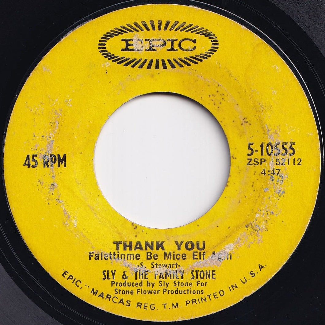 Sly & The Family Stone - Thank You (Falettinme Be Mice Elf Agin) / Everybody Is A Star (7 inch Record / Used)