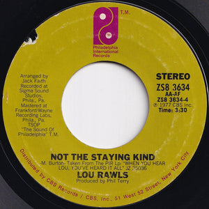 Lou Rawls - Lady Love / Not The Staying Kind (7 inch Record / Used)