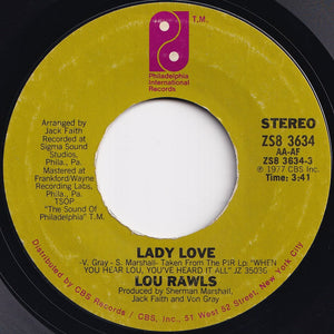 Lou Rawls - Lady Love / Not The Staying Kind (7 inch Record / Used)