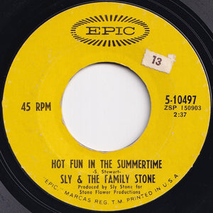 Sly & The Family Stone - Hot Fun In The Summertime / Fun (7 inch Record / Used)