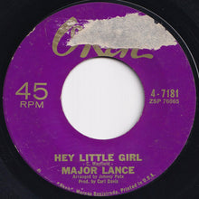 Load image into Gallery viewer, Major Lance - Hey Little Girl / Crying In The Rain (7 inch Record / Used)
