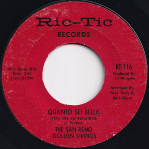 San Remo Golden Strings - Quanto Sei Bella / International Love Theme (7 inch Record / Used)