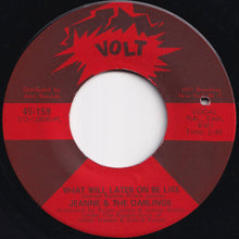 Load image into Gallery viewer, Jeanne &amp; The Darlings - What Will Later On Be Like / Hang Me Now (7 inch Record / Used)
