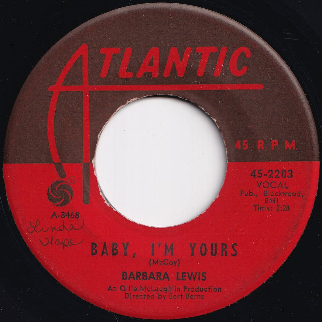 Barbara Lewis - Baby, I'm Yours / I Say Love (7 inch Record / Used)