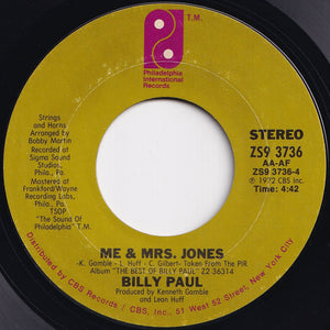 Billy Paul - You're My Sweetness / Me & Mrs. Jones (7 inch Record / Used)