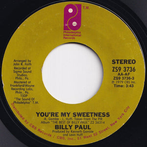 Billy Paul - You're My Sweetness / Me & Mrs. Jones (7 inch Record / Used)