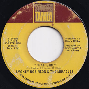 Smokey Robinson - I Don't Blame You At All / That Girl (7 inch Record / Used)