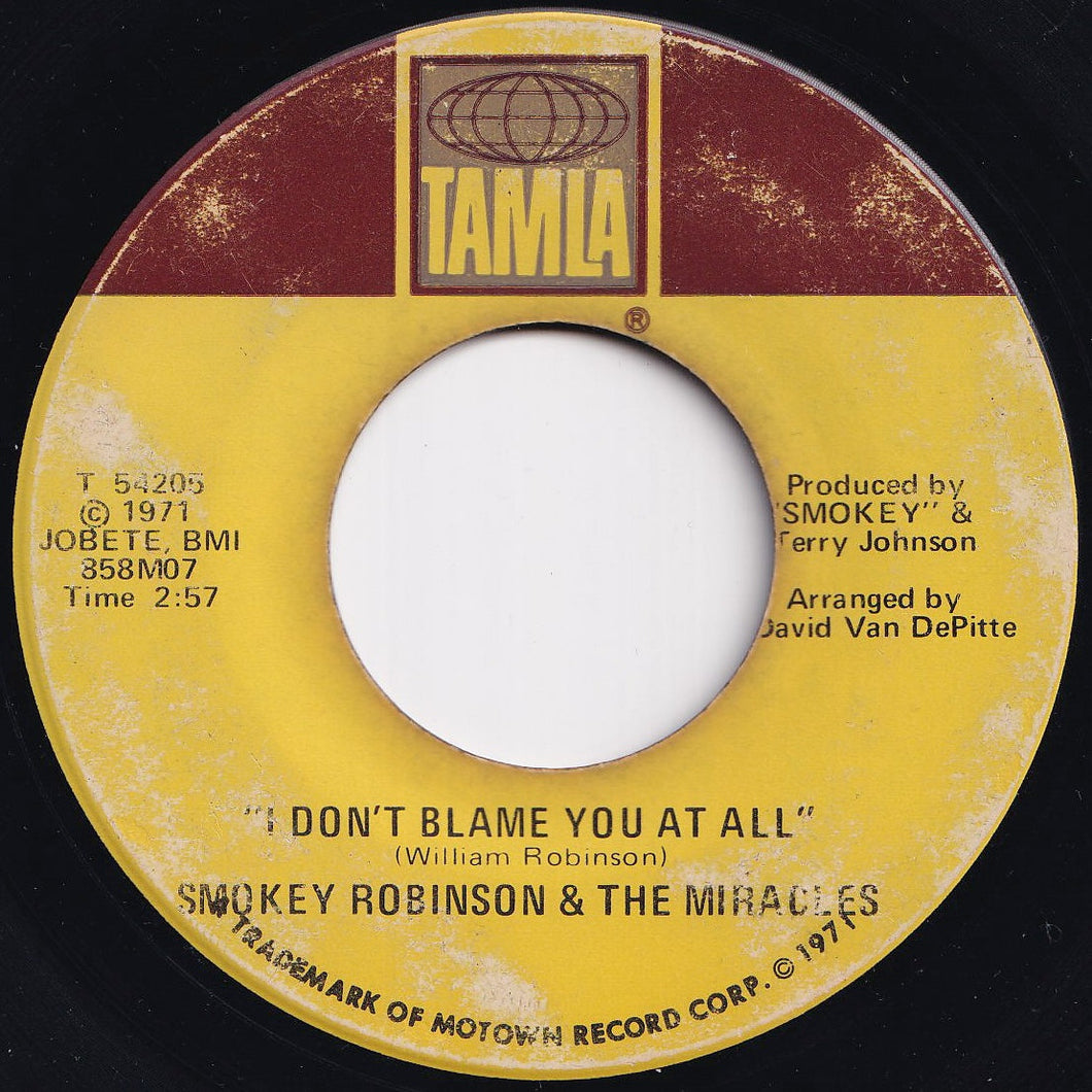 Smokey Robinson - I Don't Blame You At All / That Girl (7 inch Record / Used)