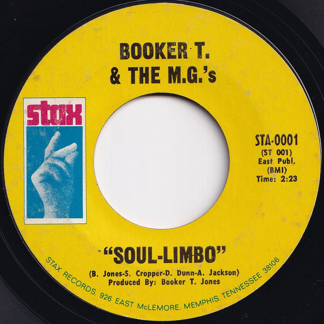 Booker T & The MG's - Soul-Limbo / Heads Or Tails (7 inch Record / Used)