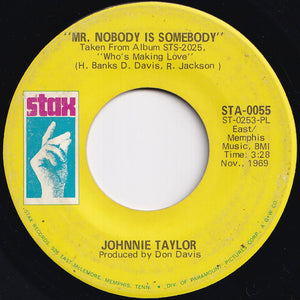 Johnnie Taylor -  Love Bones / Mr. Nobody Is Somebody (7 inch Record / Used)