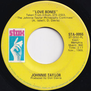 Johnnie Taylor -  Love Bones / Mr. Nobody Is Somebody (7 inch Record / Used)