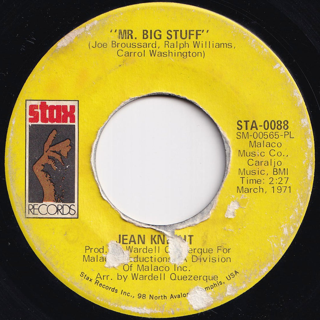 Jean Knight - Mr. Big Stuff / Why I Keep Living These Memories (7 inch Record / Used)