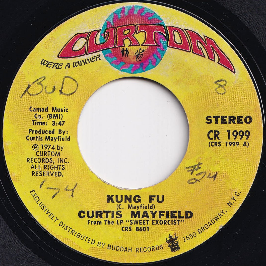 Curtis Mayfield - Kung Fu / Right On For The Darkness (7 inch Record / Used)