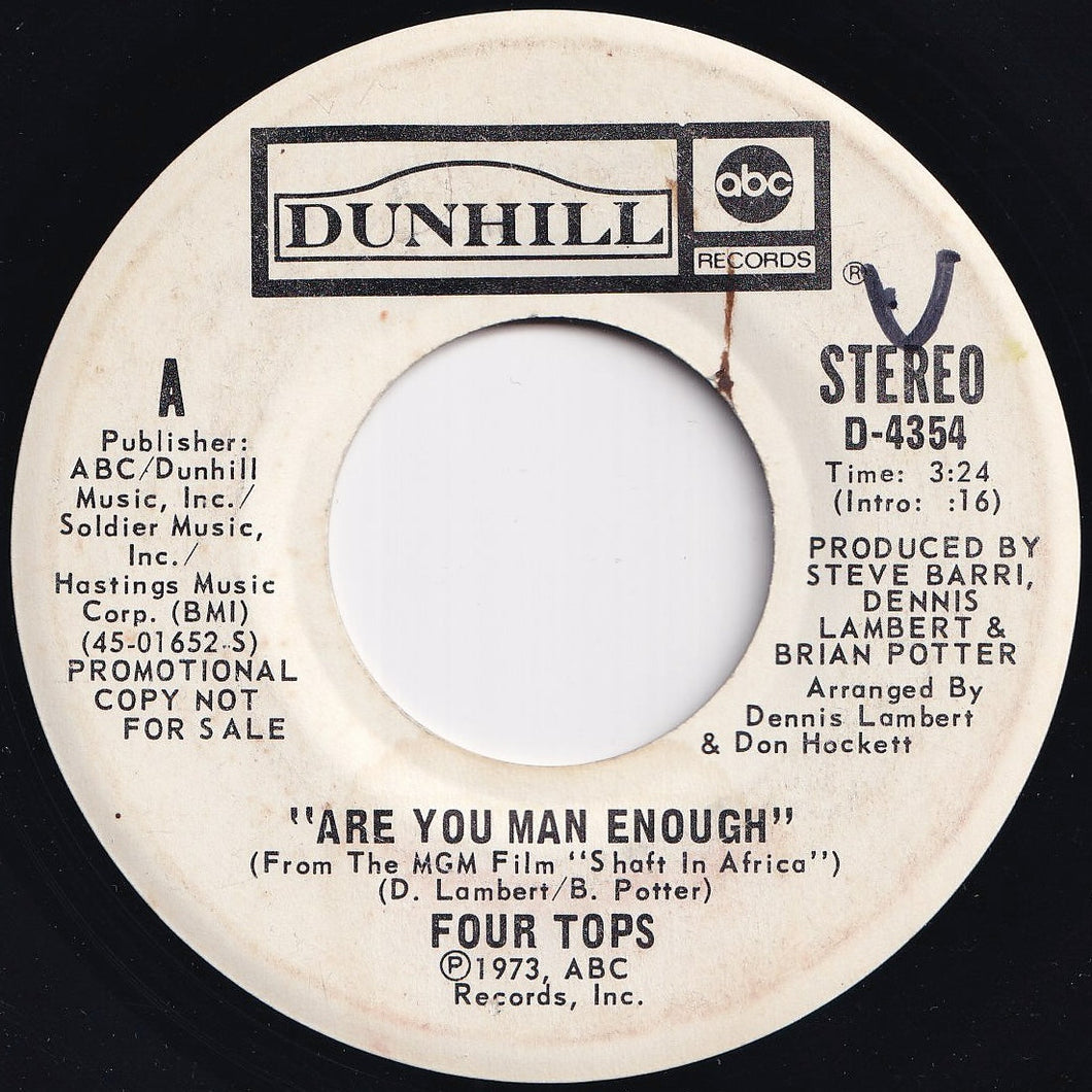 Four Tops - Are You Man Enough (Stereo) / (Mono) (7 inch Record / Used)