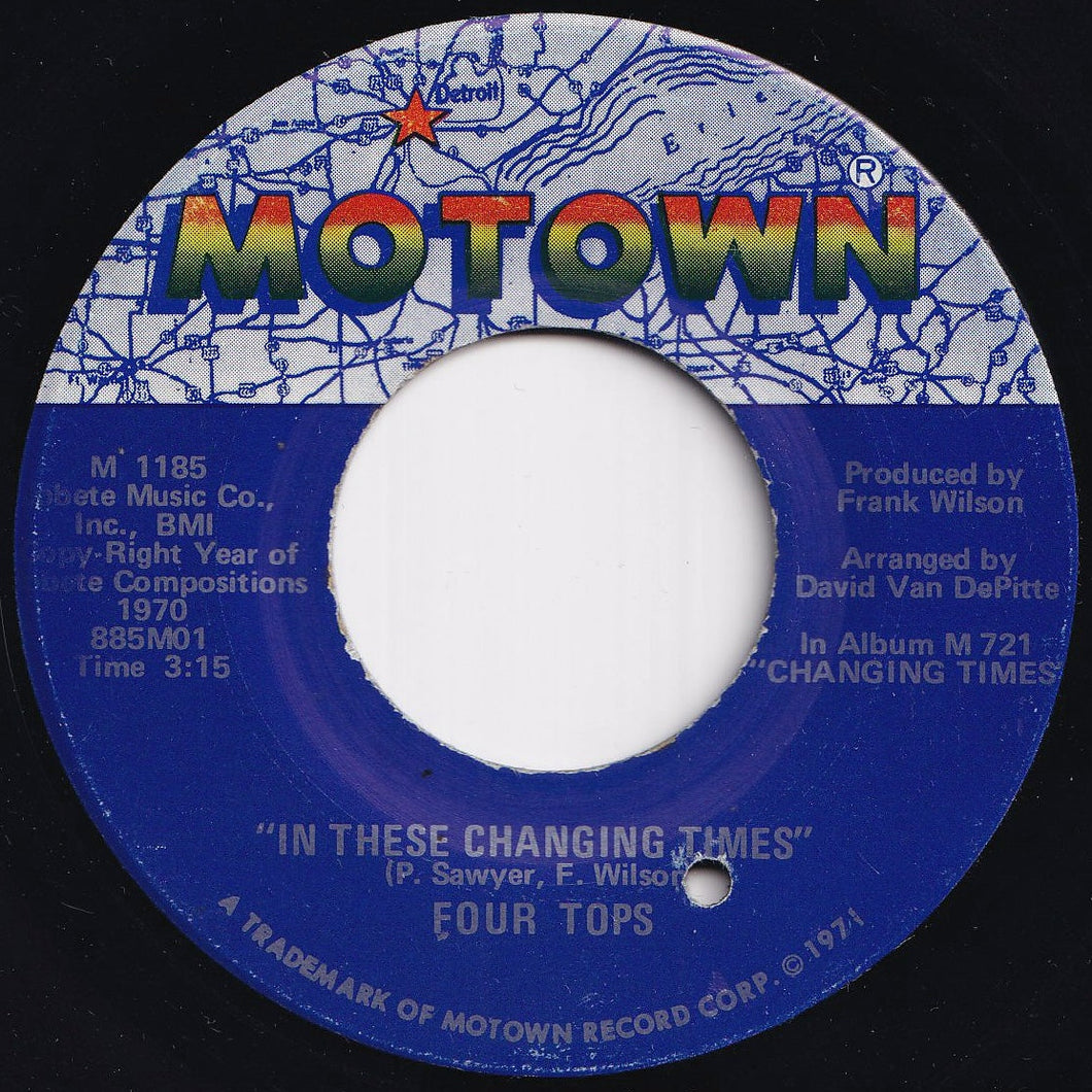 Four Tops - In These Changing Times / Right Before My Eyes (7 inch Record / Used)