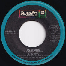 画像をギャラリービューアに読み込む, B.B. King - So Excited / Confessin&#39; The Blues (7 inch Record / Used)
