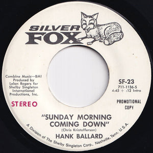 Hank Ballard - Sunday Morning Coming Down (Stereo) / (Mono) (7 inch Record / Used)